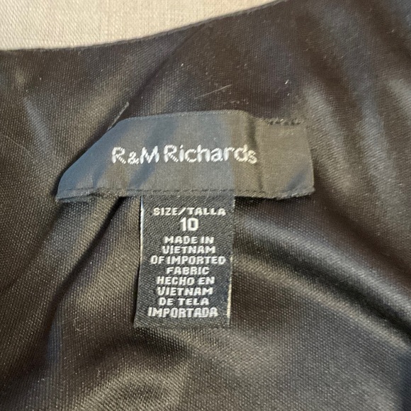 R&M Richards Black and Red Midi Dress - Picture 6 of 8